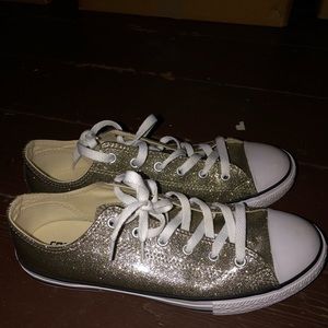Gold Sparkle Converse